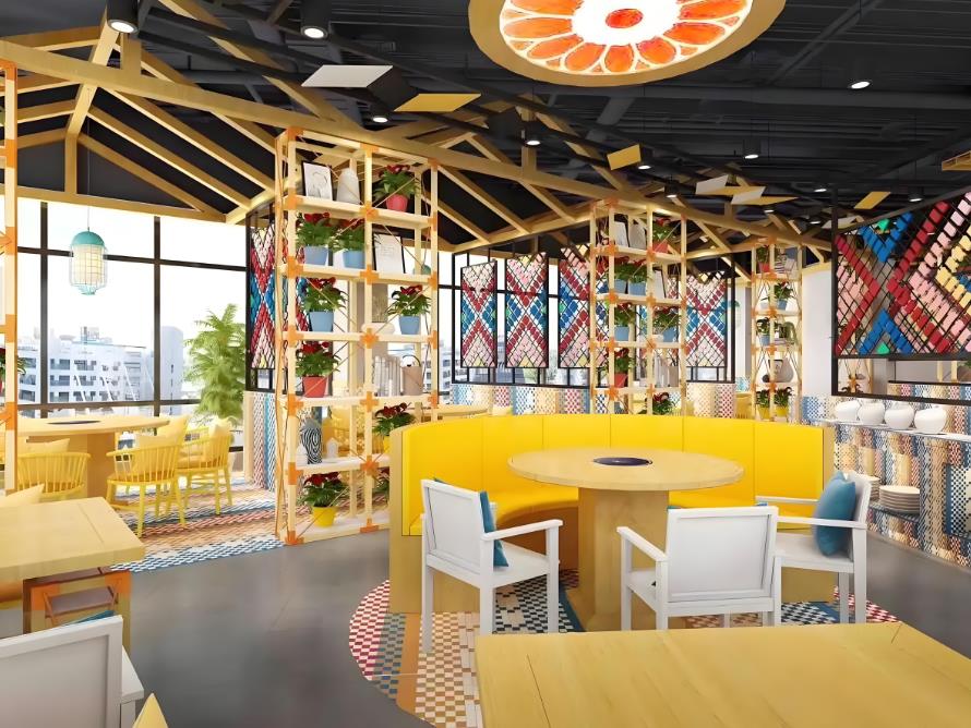 合肥網(wǎng)紅餐飲店裝修設(shè)計效果圖案例