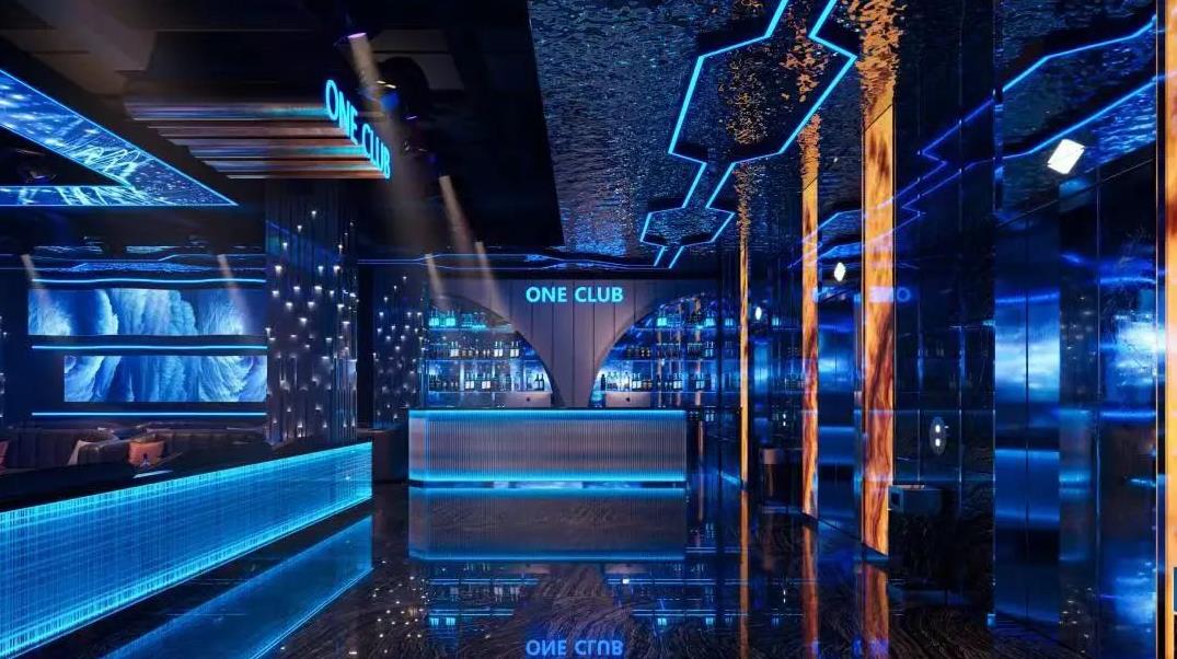 300平酒吧裝修設(shè)計效果圖，16.8萬搞定裝修