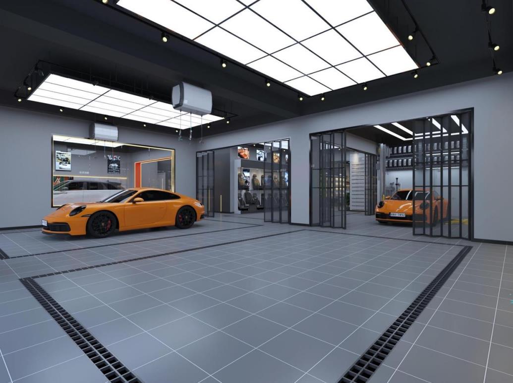汽車維修店面設(shè)計效果圖案例