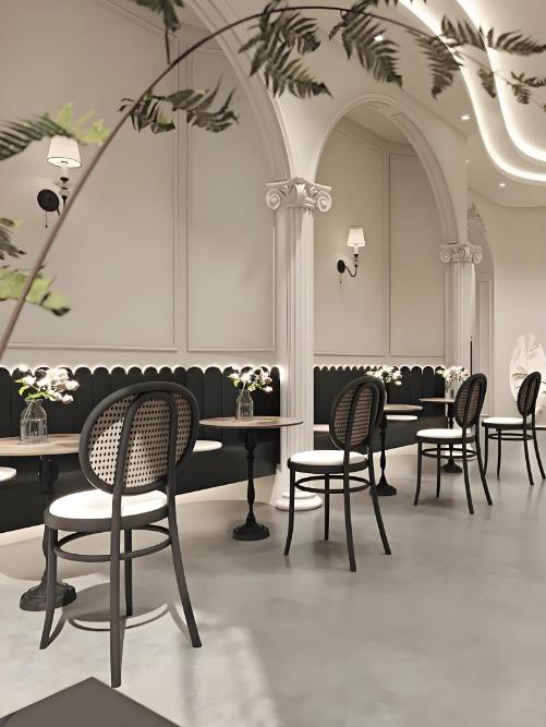 46㎡法式甜品店設(shè)計(jì)案例