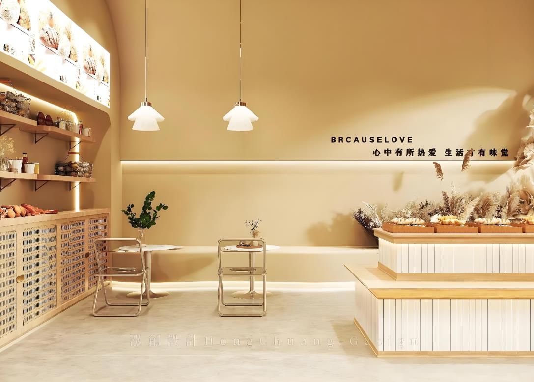 55平甜品店裝修設計案例