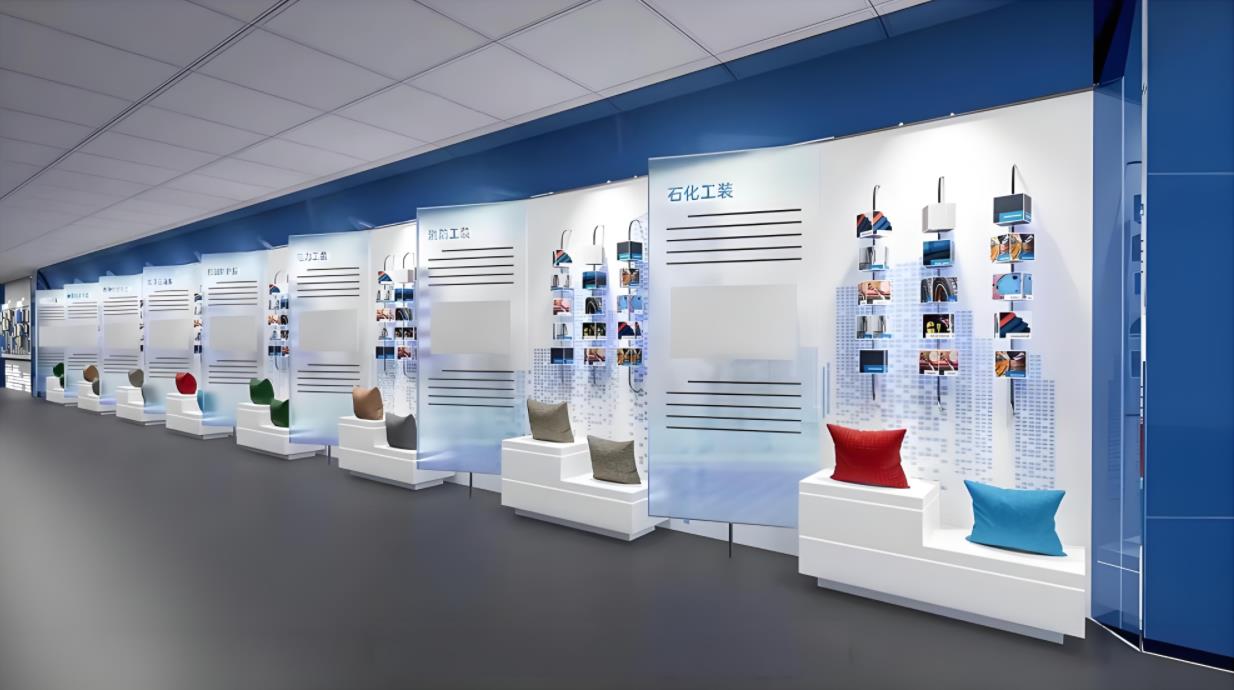 紡織企業(yè)文化展廳效果圖