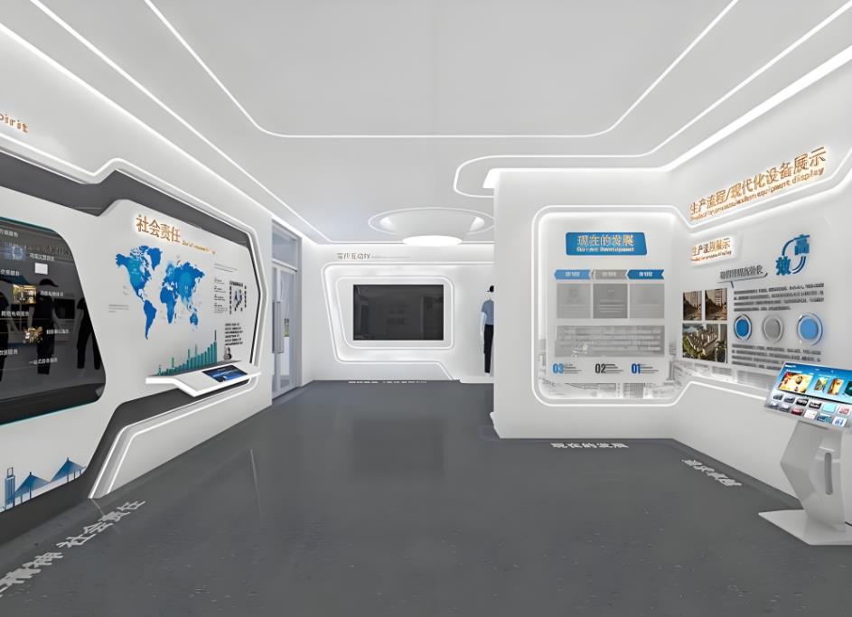 服裝企業(yè)文化展廳設(shè)計(jì)效果圖案例
