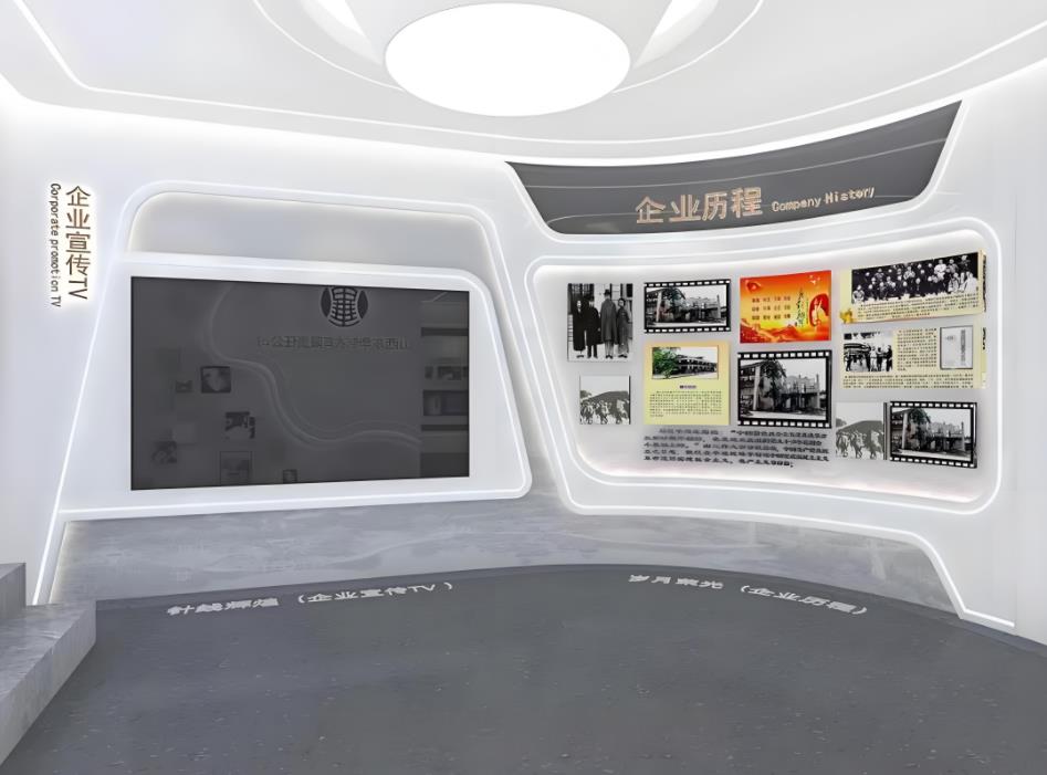 服裝企業(yè)文化展廳設(shè)計(jì)效果圖案例