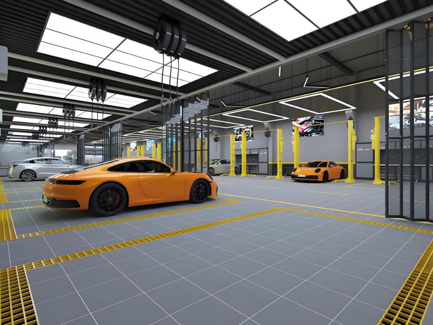 現(xiàn)代簡(jiǎn)約風(fēng)汽車維修店設(shè)計(jì)全解析